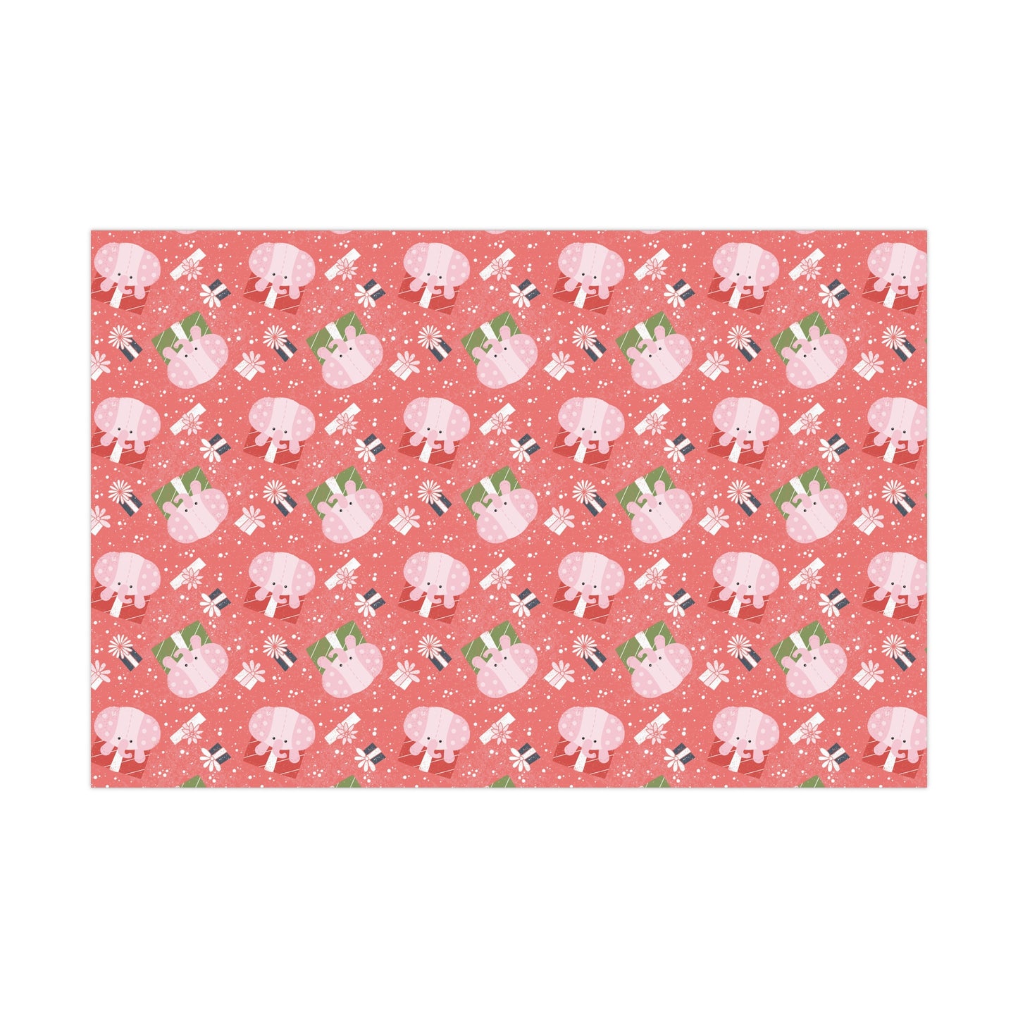 Spotted Elephant Toy Christmas Wrapping Paper