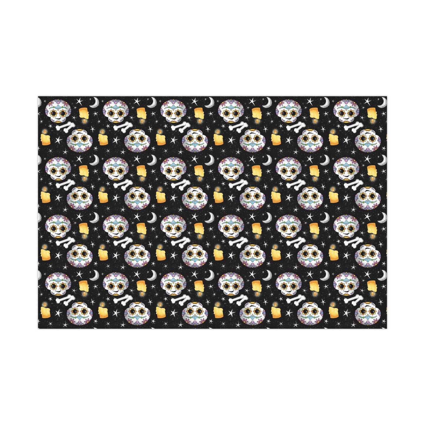 Halloween Day of the Dead Skeleton Wrapping Paper