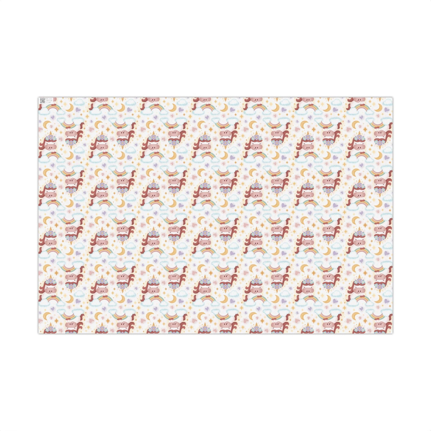 Boho Unicorn & Rainbows Birthday Wrapping Paper