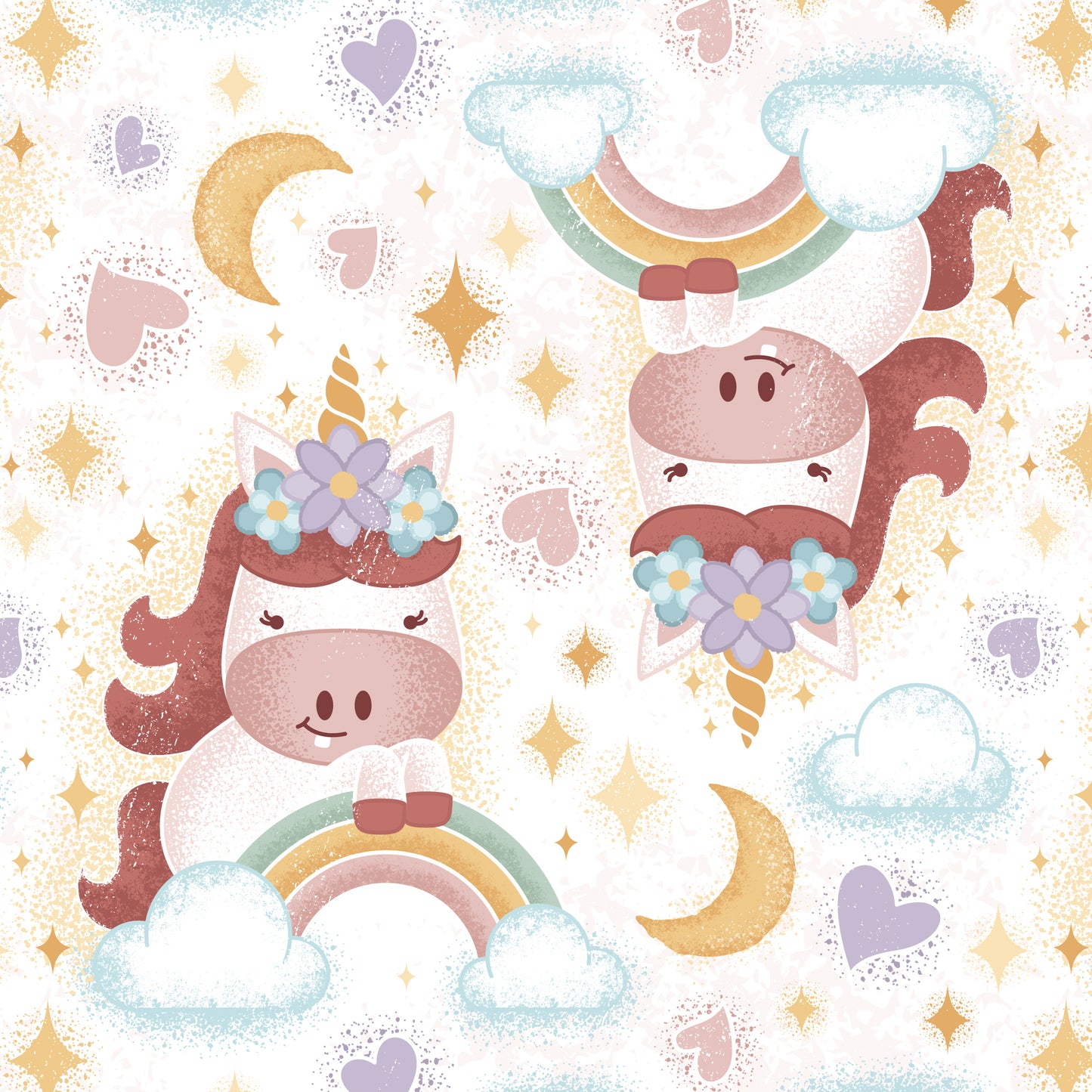 Boho Unicorn & Rainbows Birthday Wrapping Paper