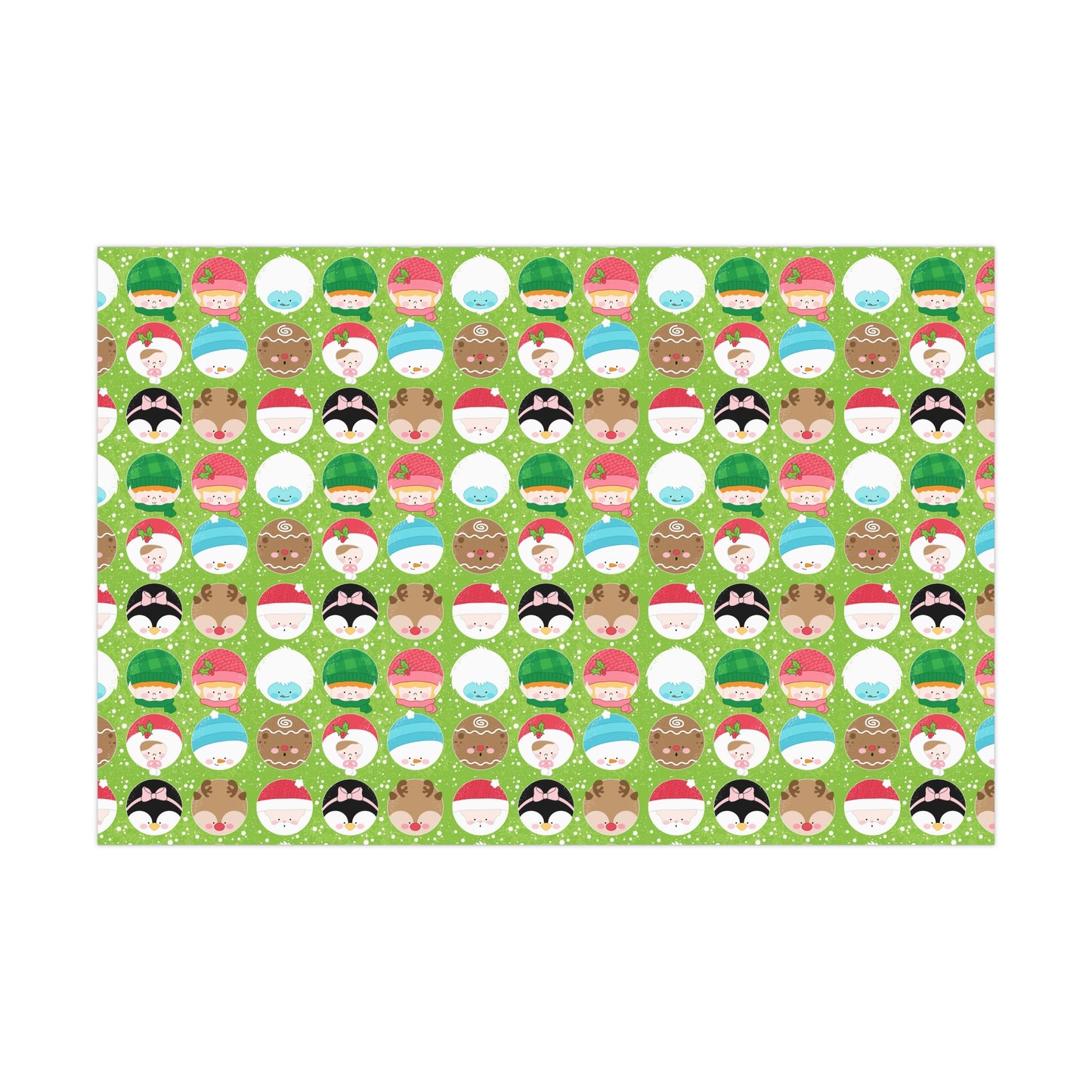 Choir of Christmas Characters Wrapping Paper