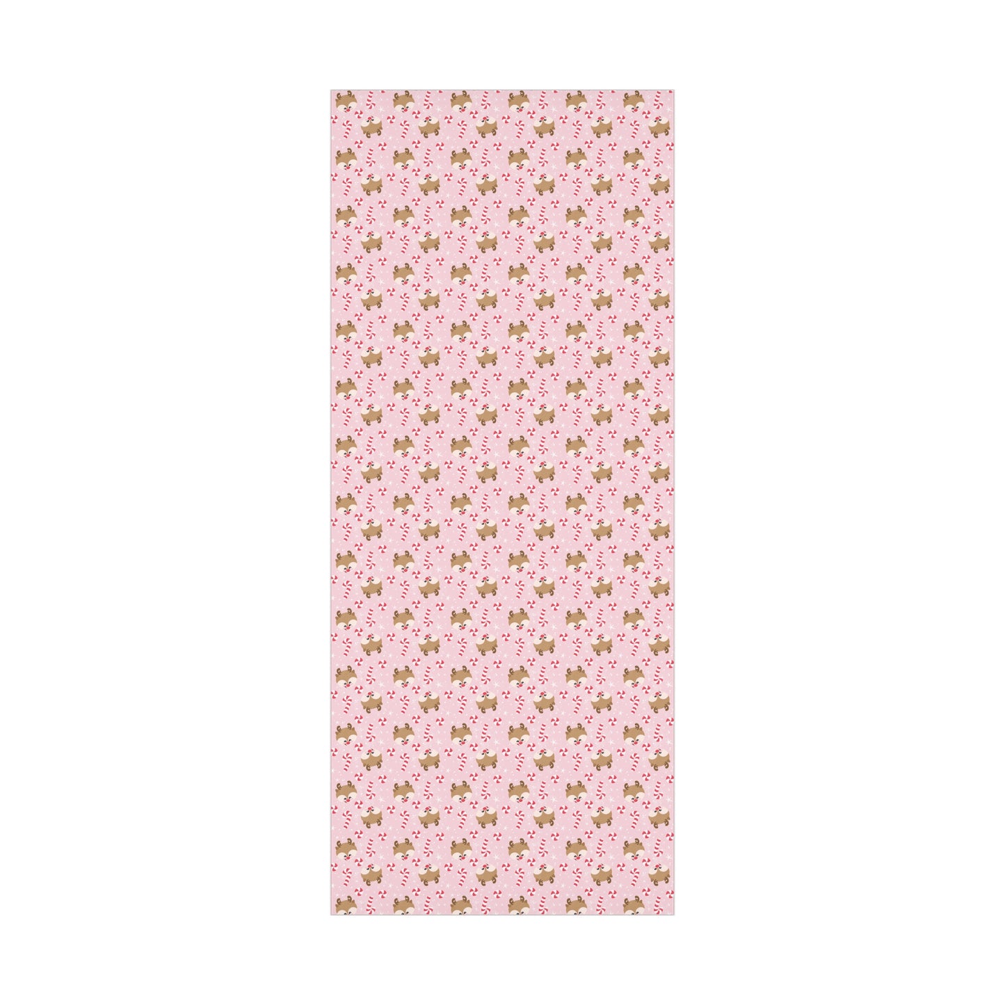 Reindeer & Candy Canes Christmas Wrapping Paper