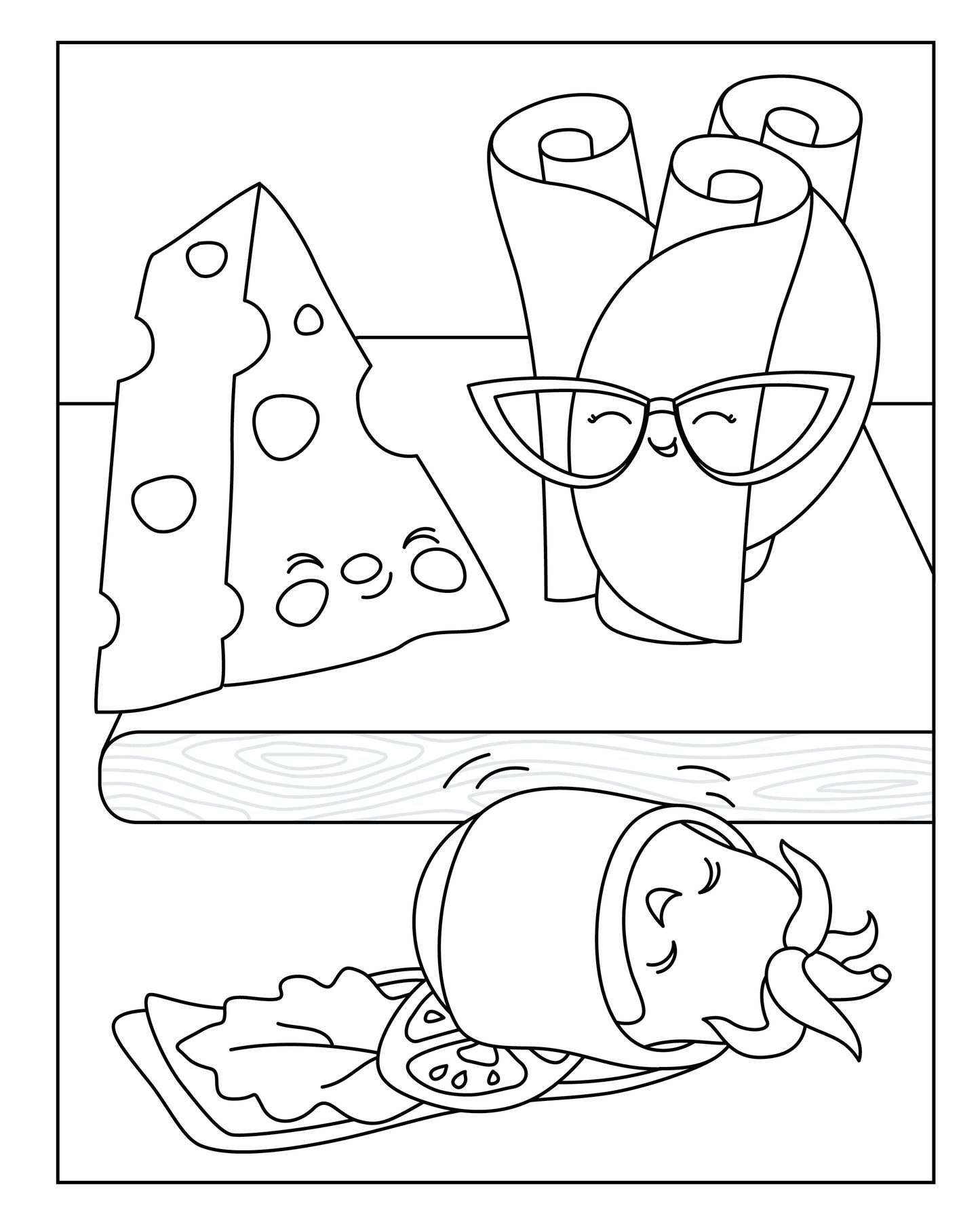 Build A Little Lunchbox Coloring Book & Building Activity