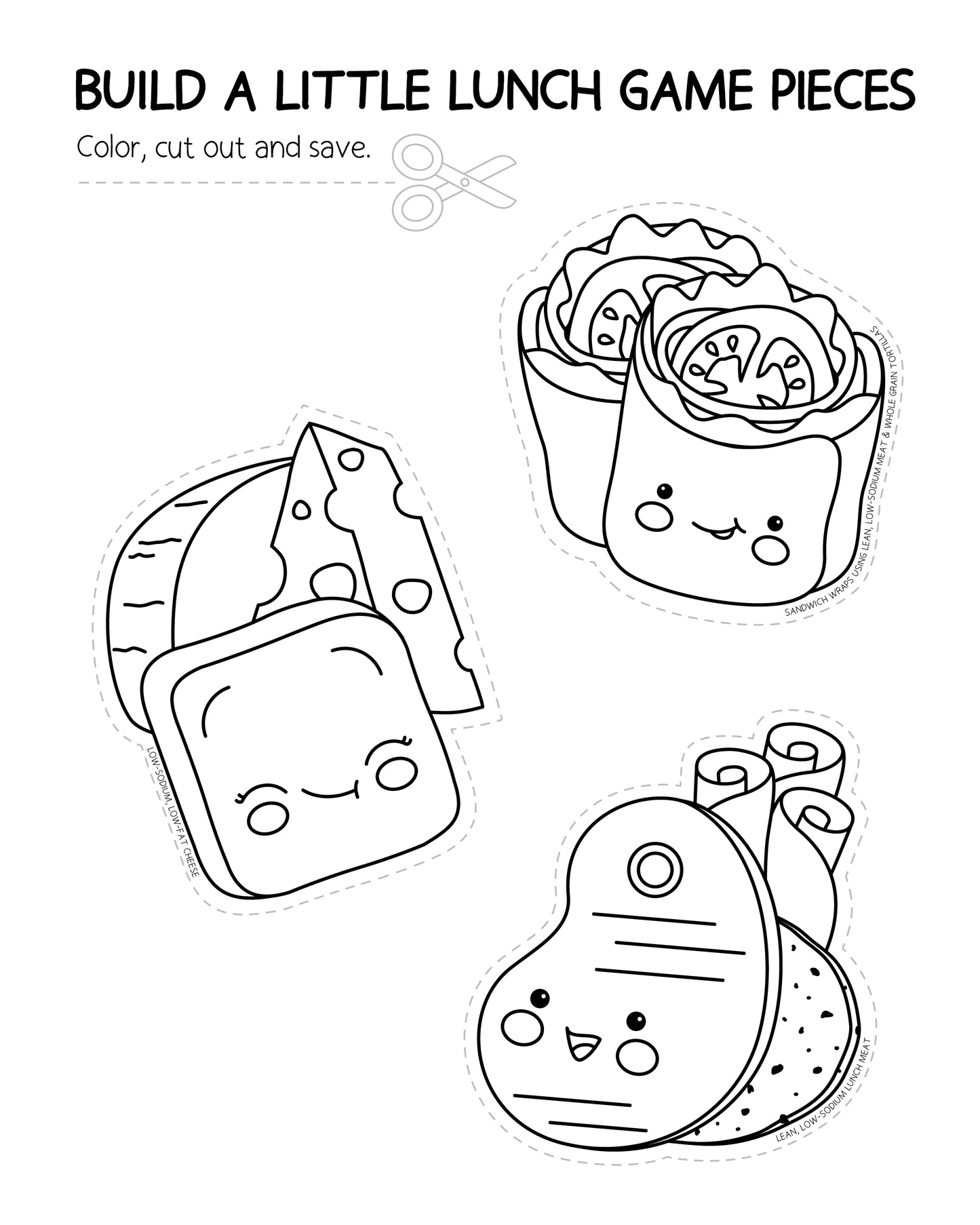 Build A Little Lunchbox Coloring Book & Building Activity