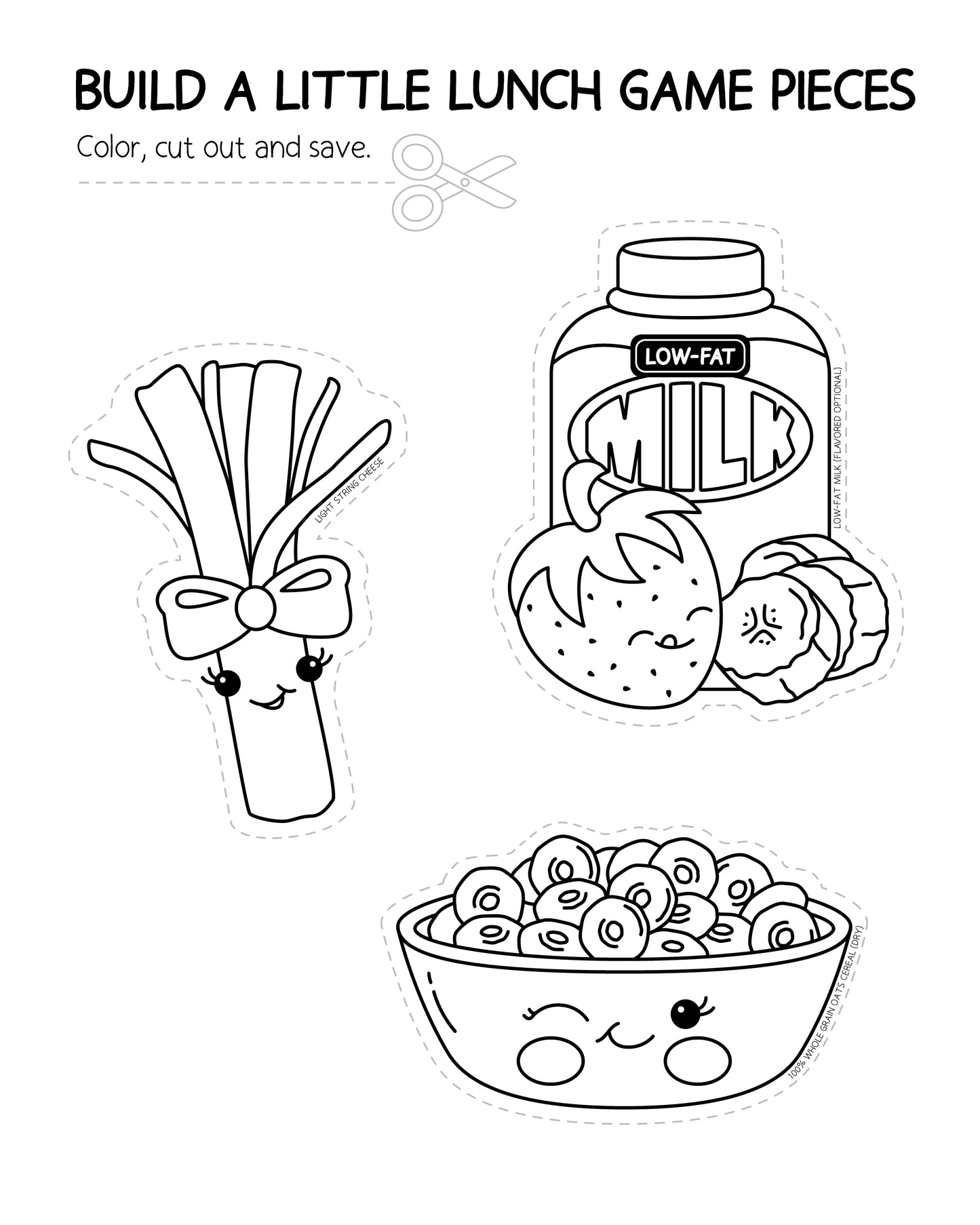 Build A Little Lunchbox Coloring Book & Building Activity