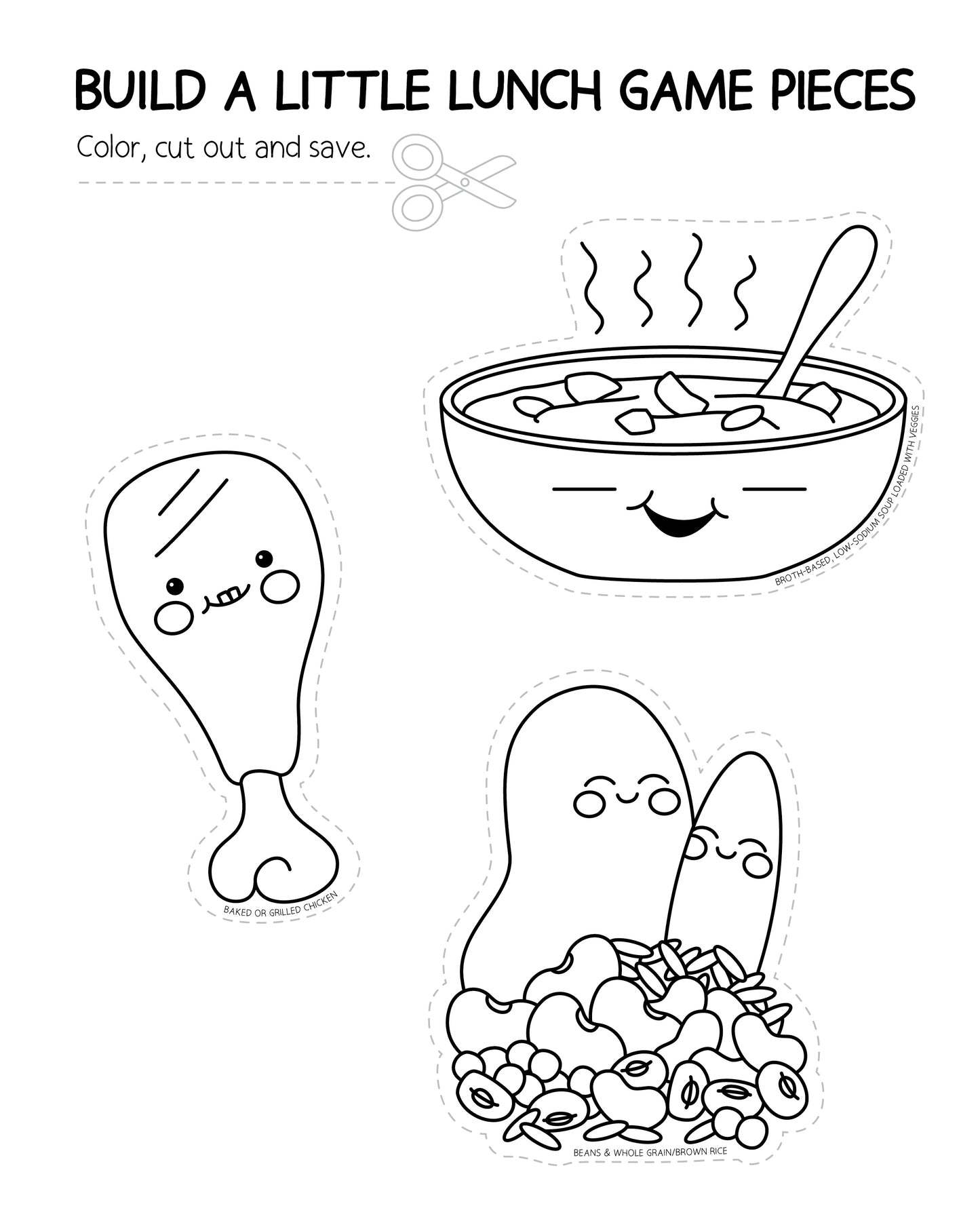 Build A Little Lunchbox Coloring Book & Building Activity