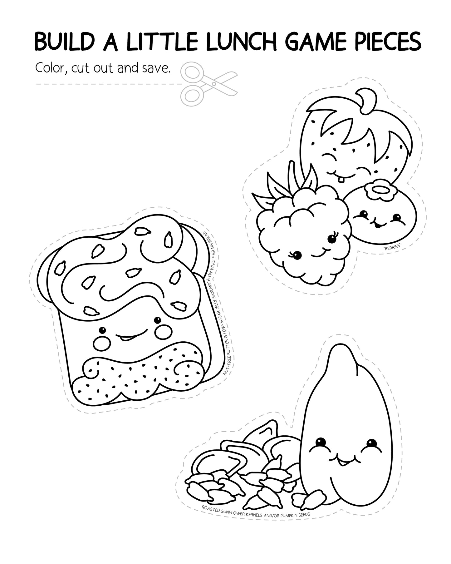 Build A Little Lunchbox Coloring Book & Building Activity