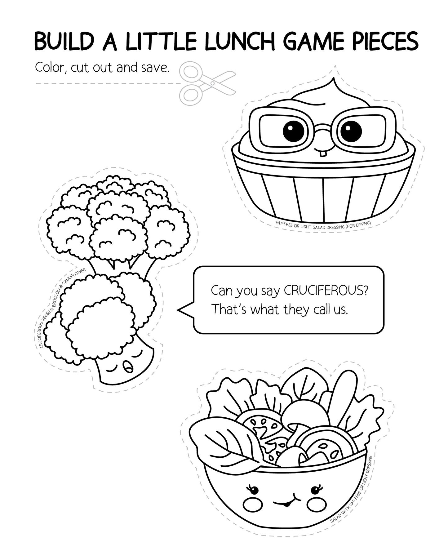 Build A Little Lunchbox Coloring Book & Building Activity