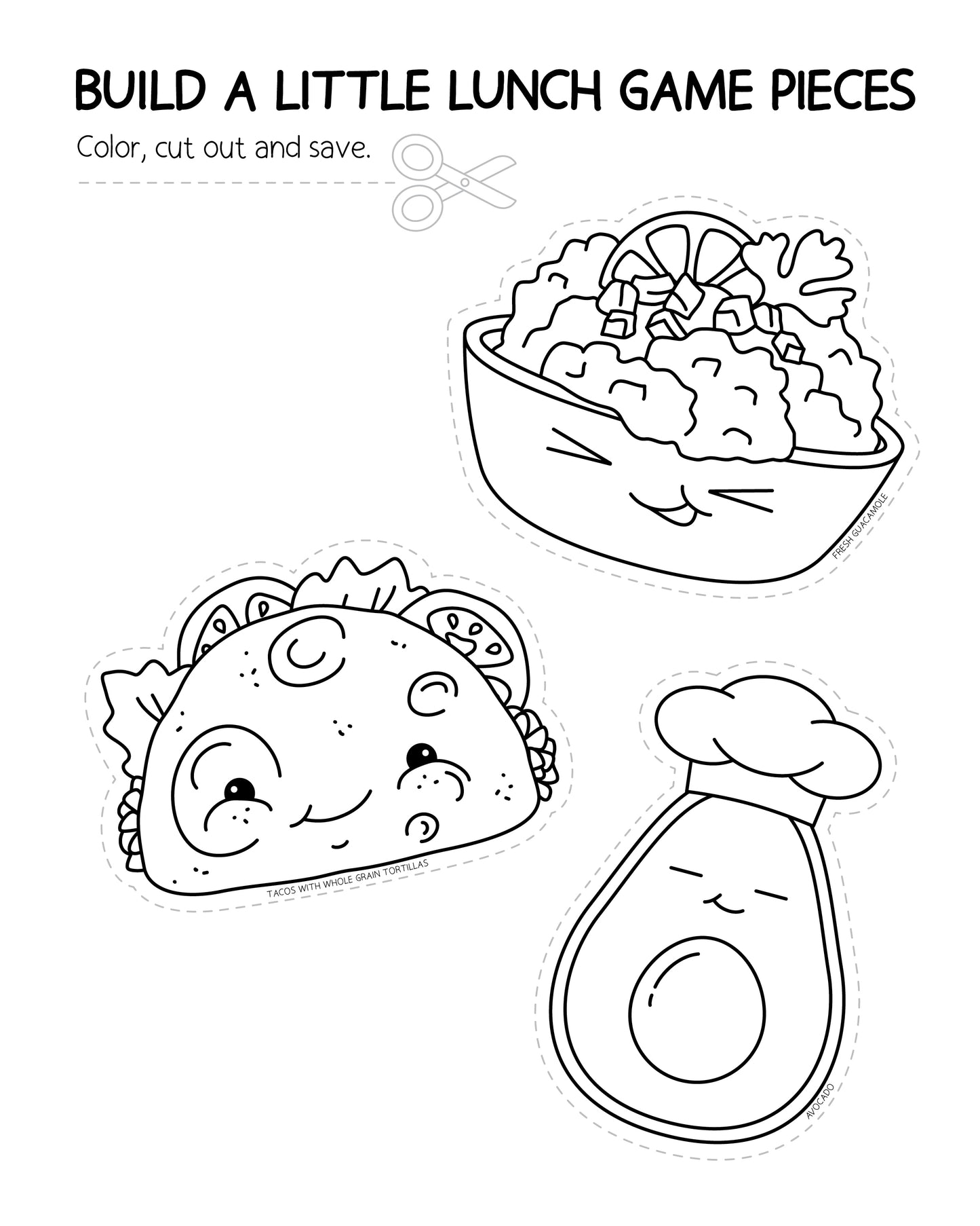 Build A Little Lunchbox Coloring Book & Building Activity