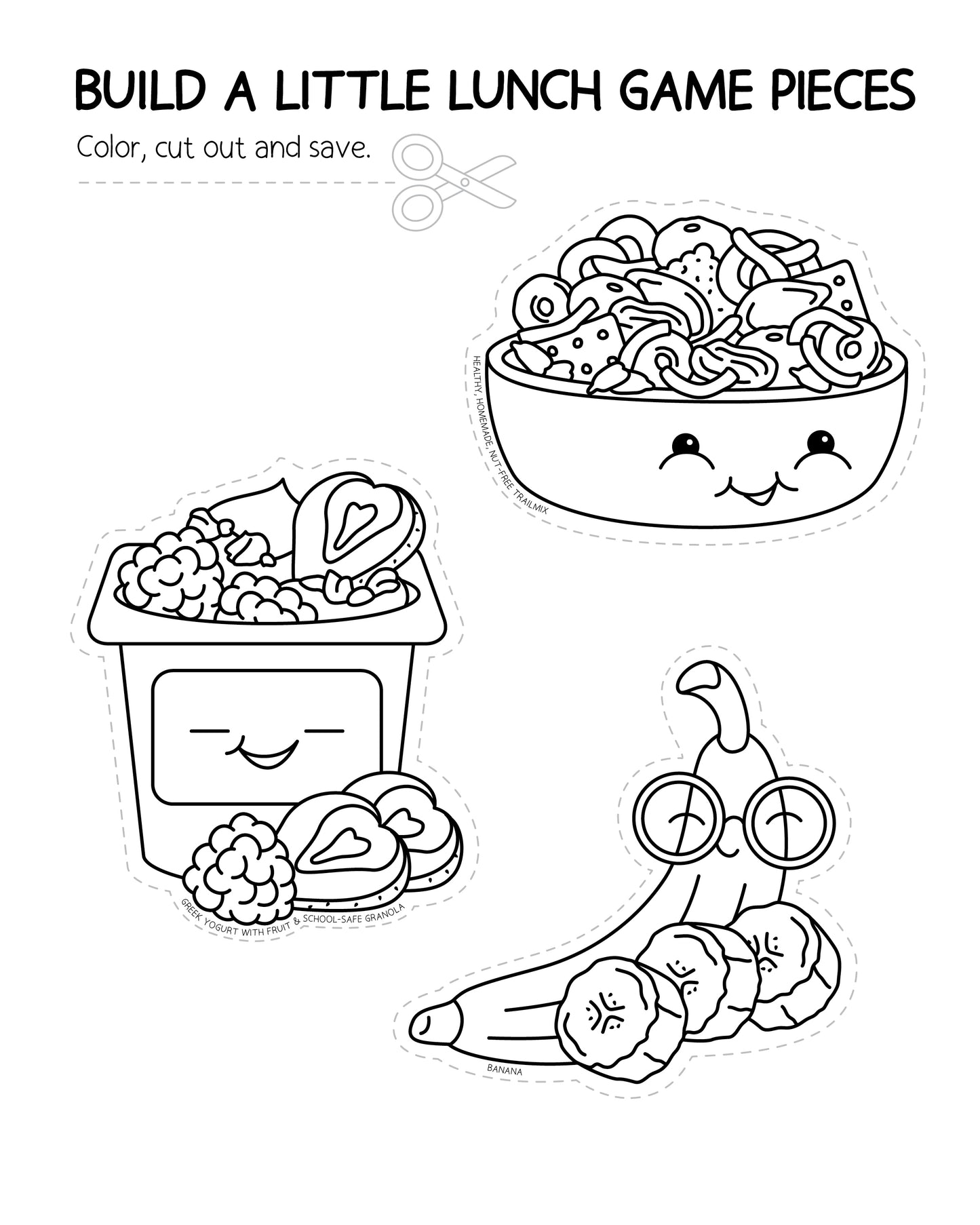 Build A Little Lunchbox Coloring Book & Building Activity