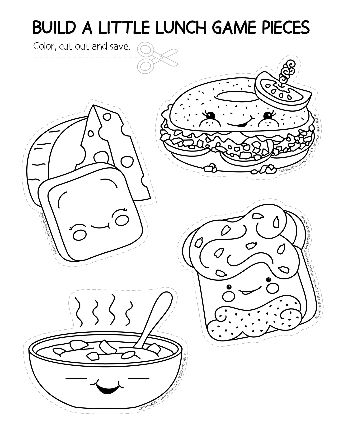 Printable Build a Lunchbox Craft and Game for Kids