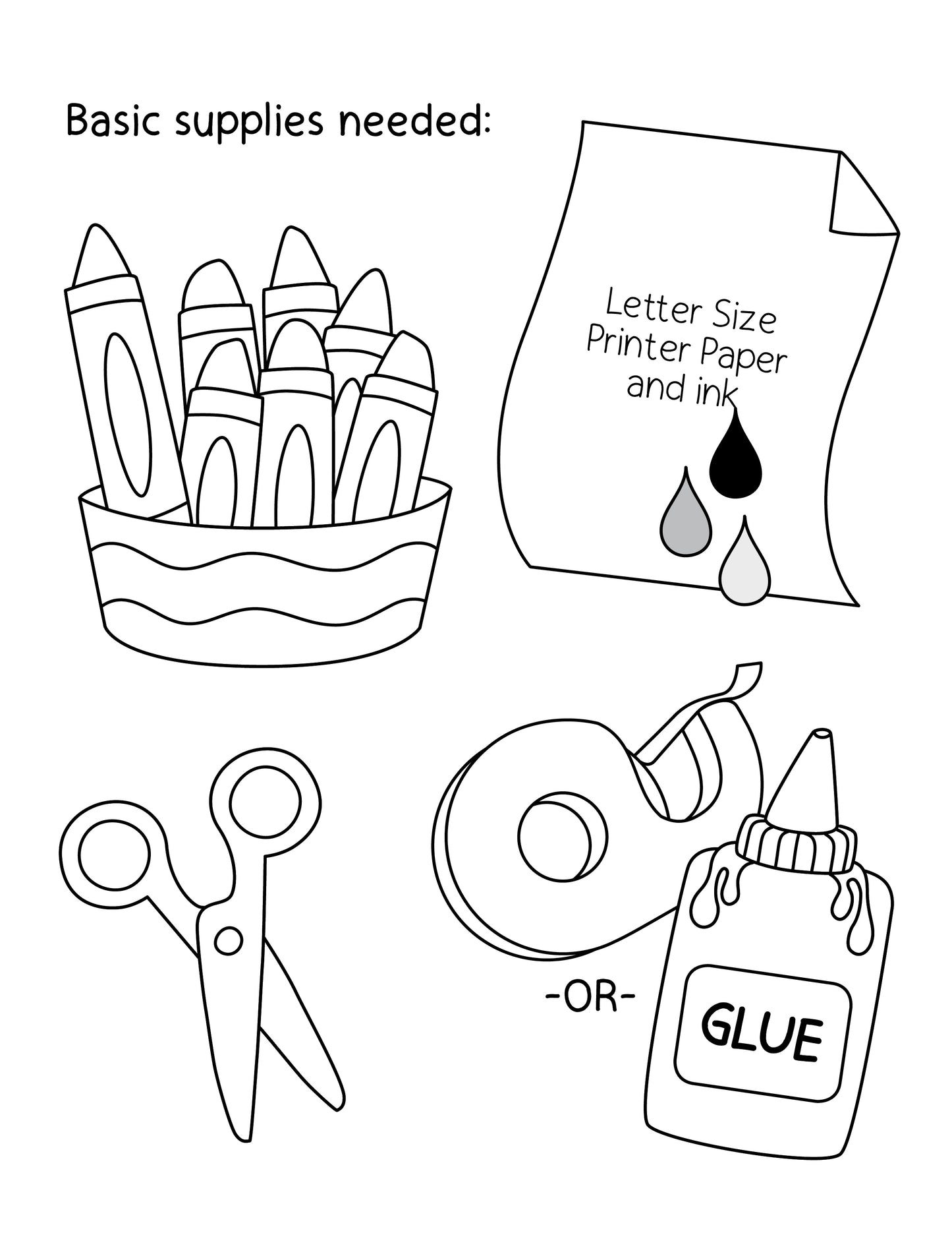 Printable Build a Lunchbox Craft and Game for Kids