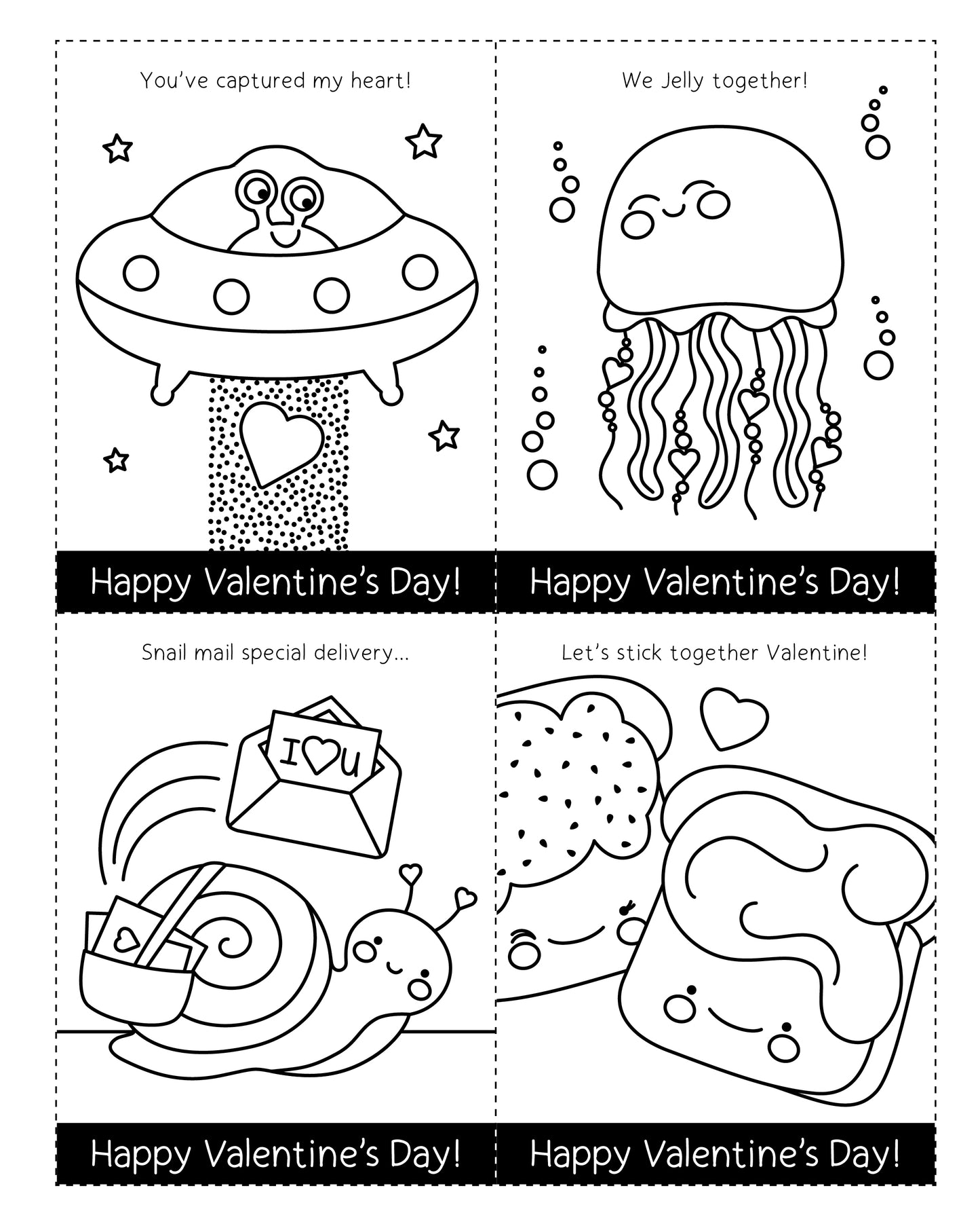 Valentine's Day Coloring Book & Card Making