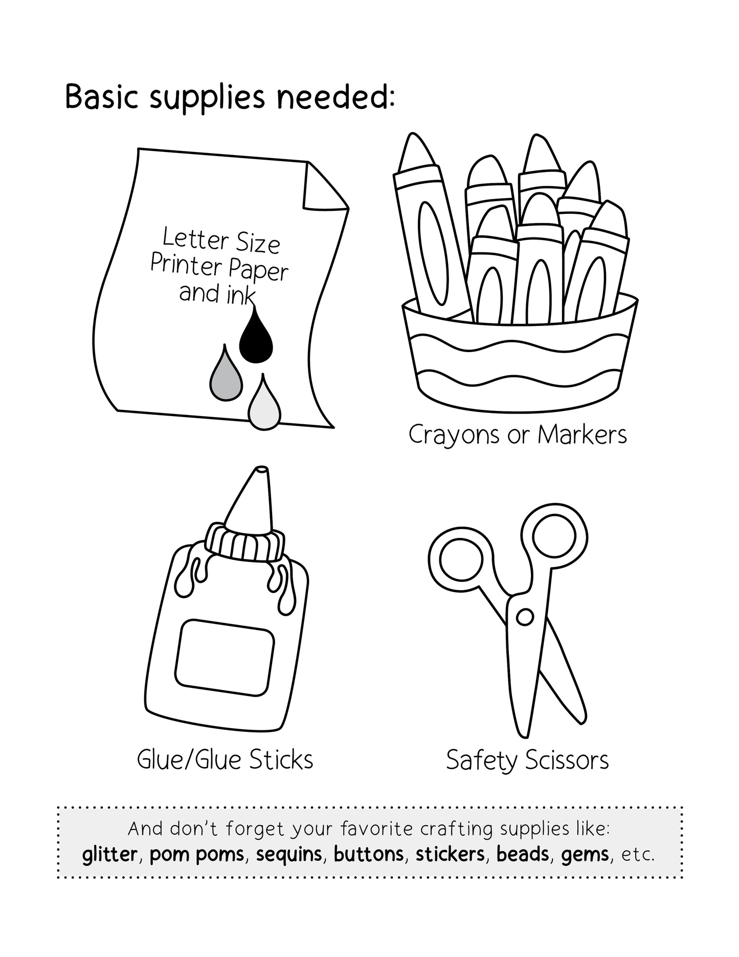 Printable Stuff a Christmas Stocking Craft for Kids