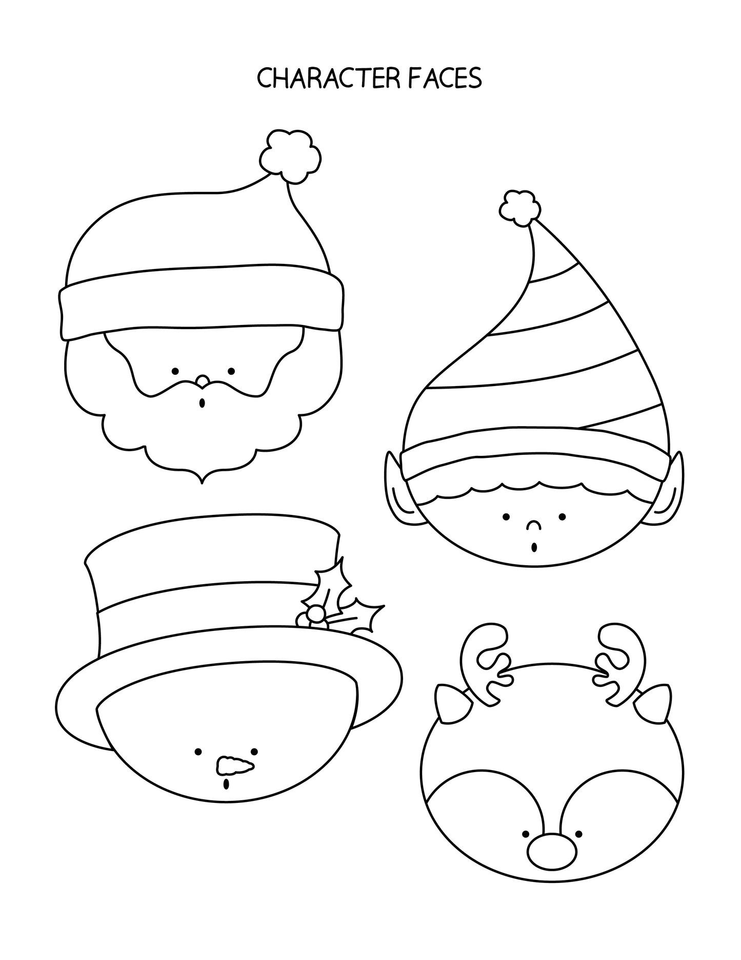 Printable Stuff a Christmas Stocking Craft for Kids
