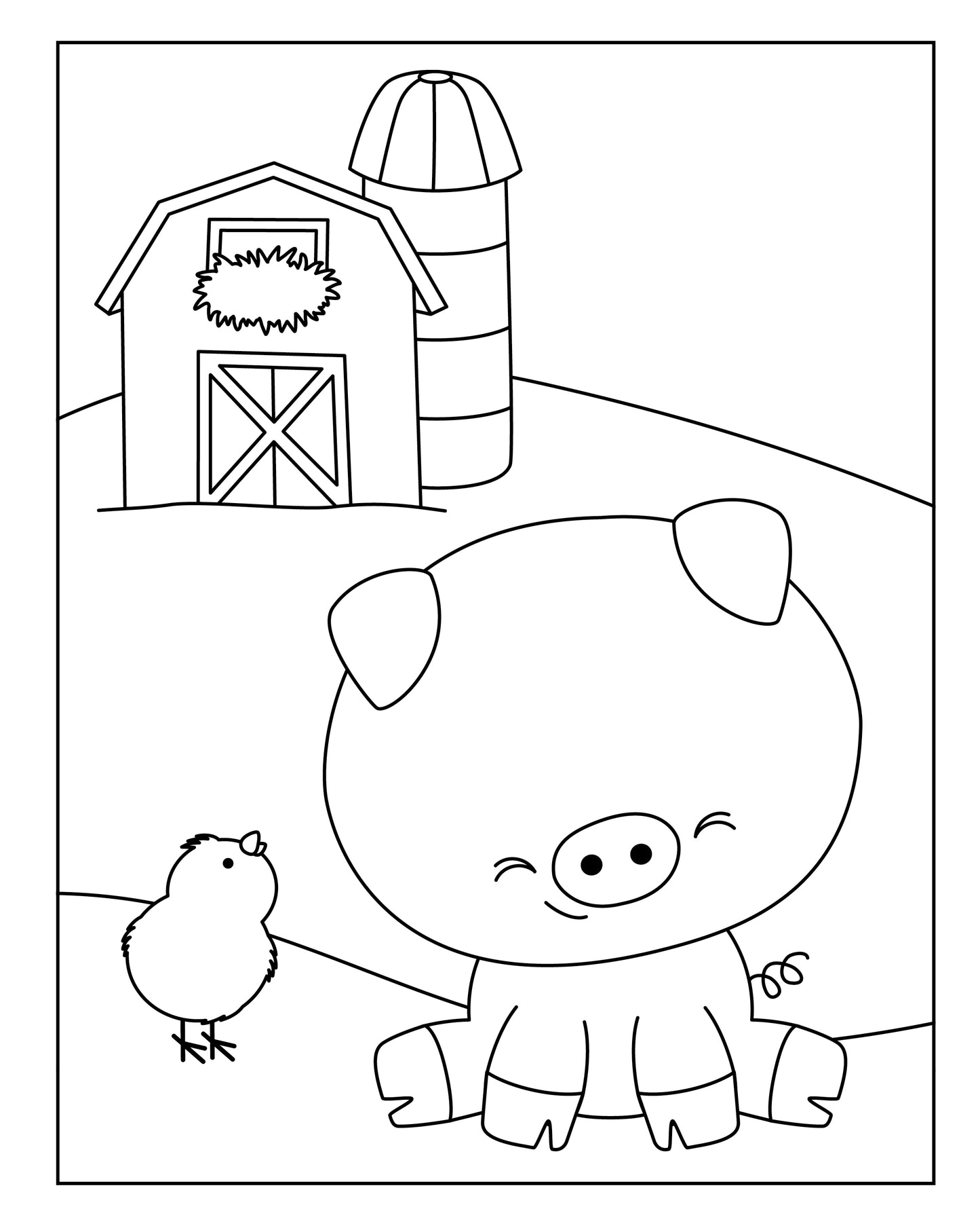 Cute Critters Coloring Book & Board Game