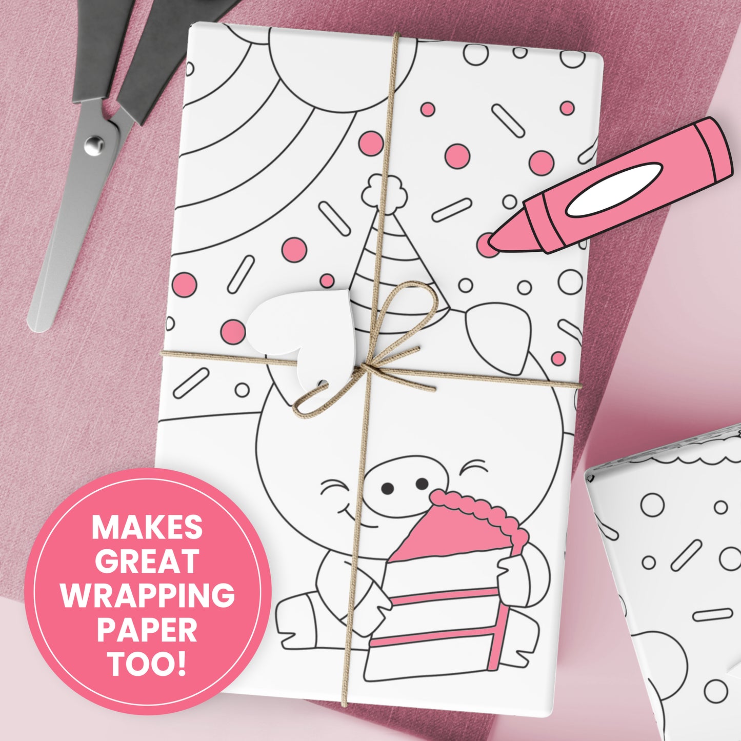 Group Coloring Poster, Farm Friends Birthday Bash