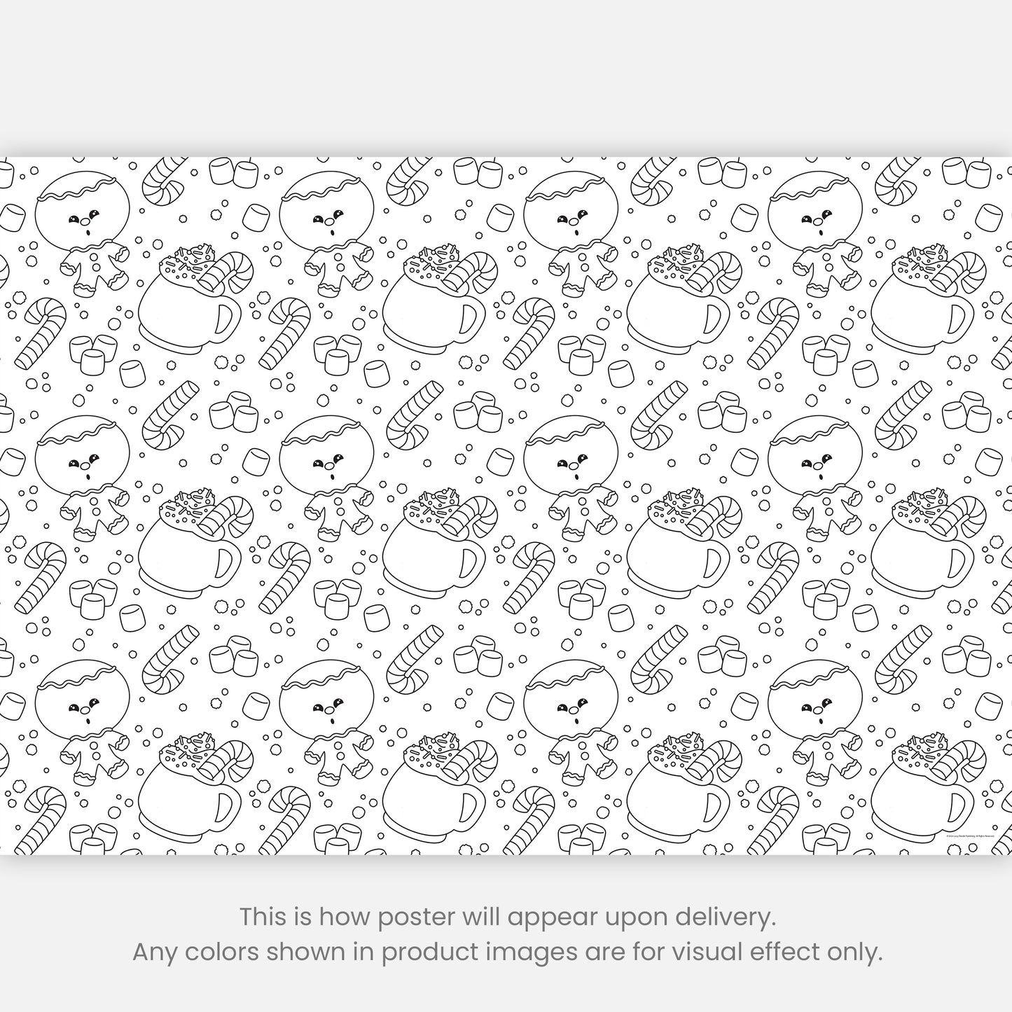 Color-It-Yourself Wrapping Paper, The Gingerbread Man