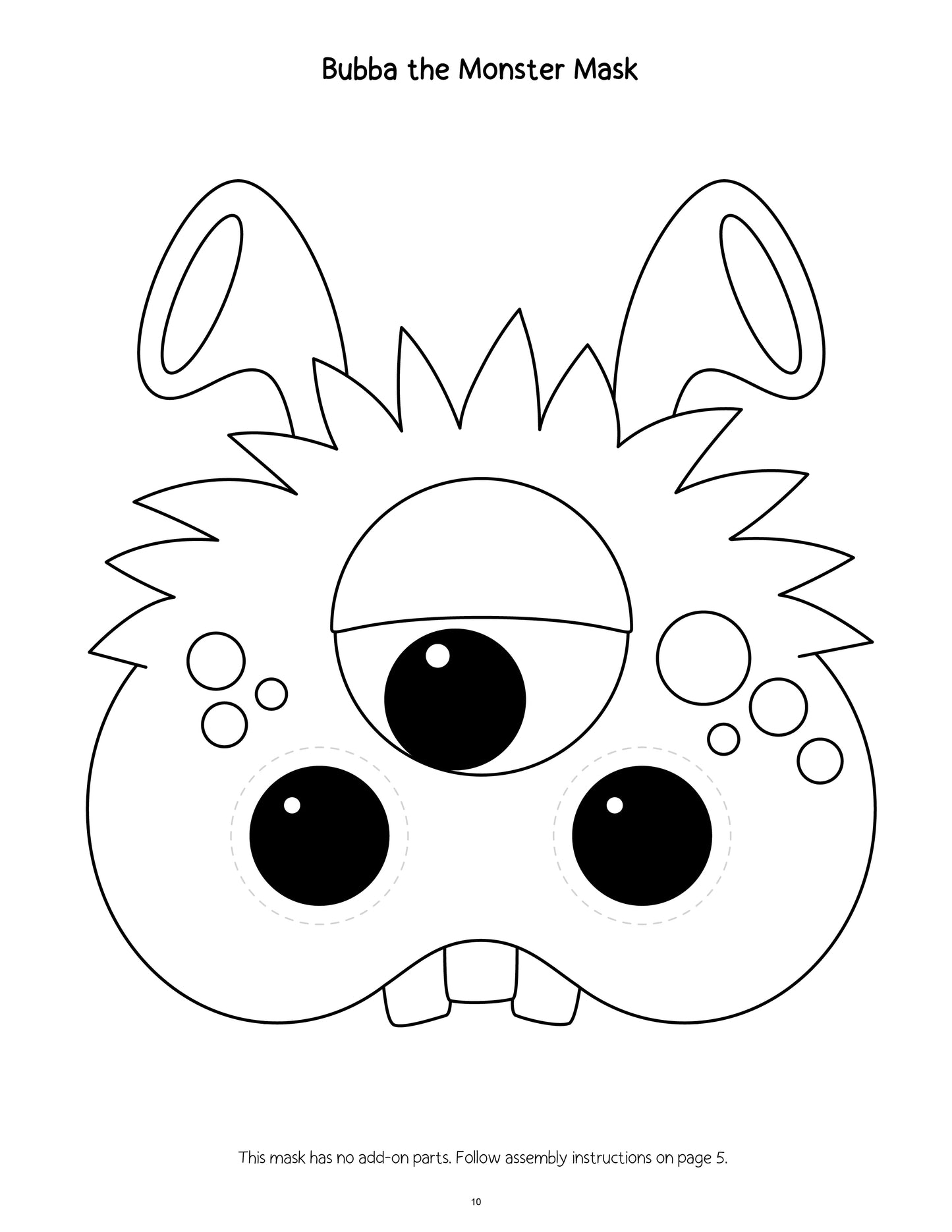 Printable Halloween Mask Making Mania Craft
