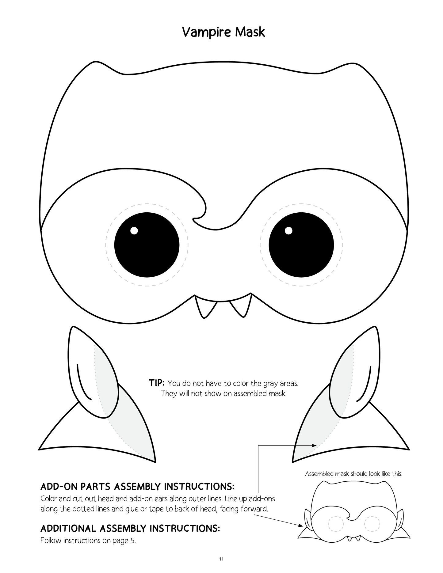 Printable Halloween Mask Making Mania Craft