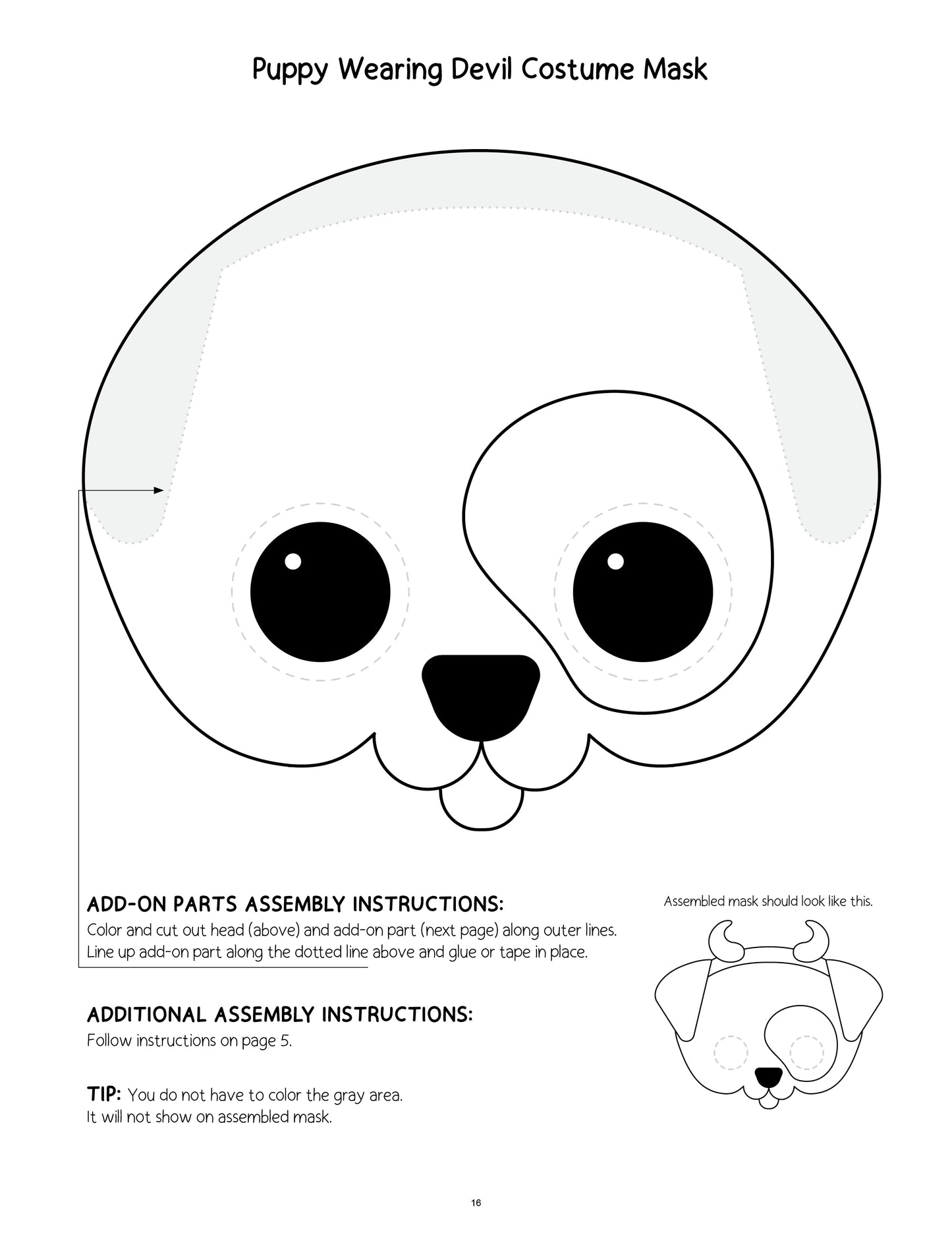 Printable Halloween Mask Making Mania Craft
