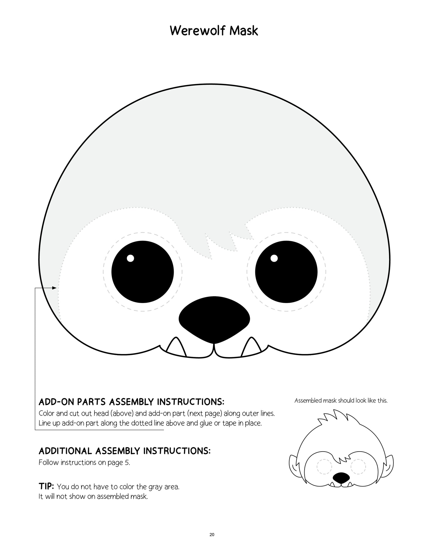 Printable Halloween Mask Making Mania Craft