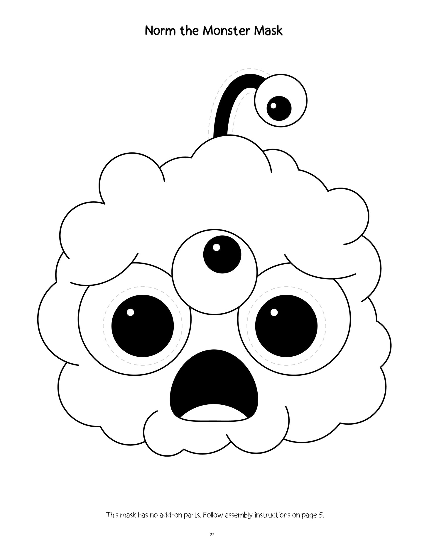 Printable Halloween Mask Making Mania Craft