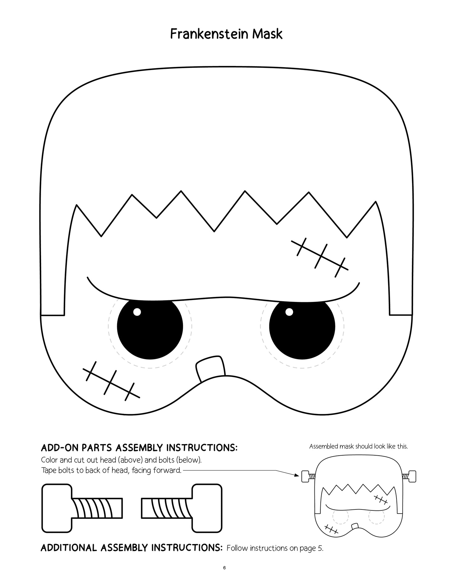 Printable Halloween Mask Making Mania Craft