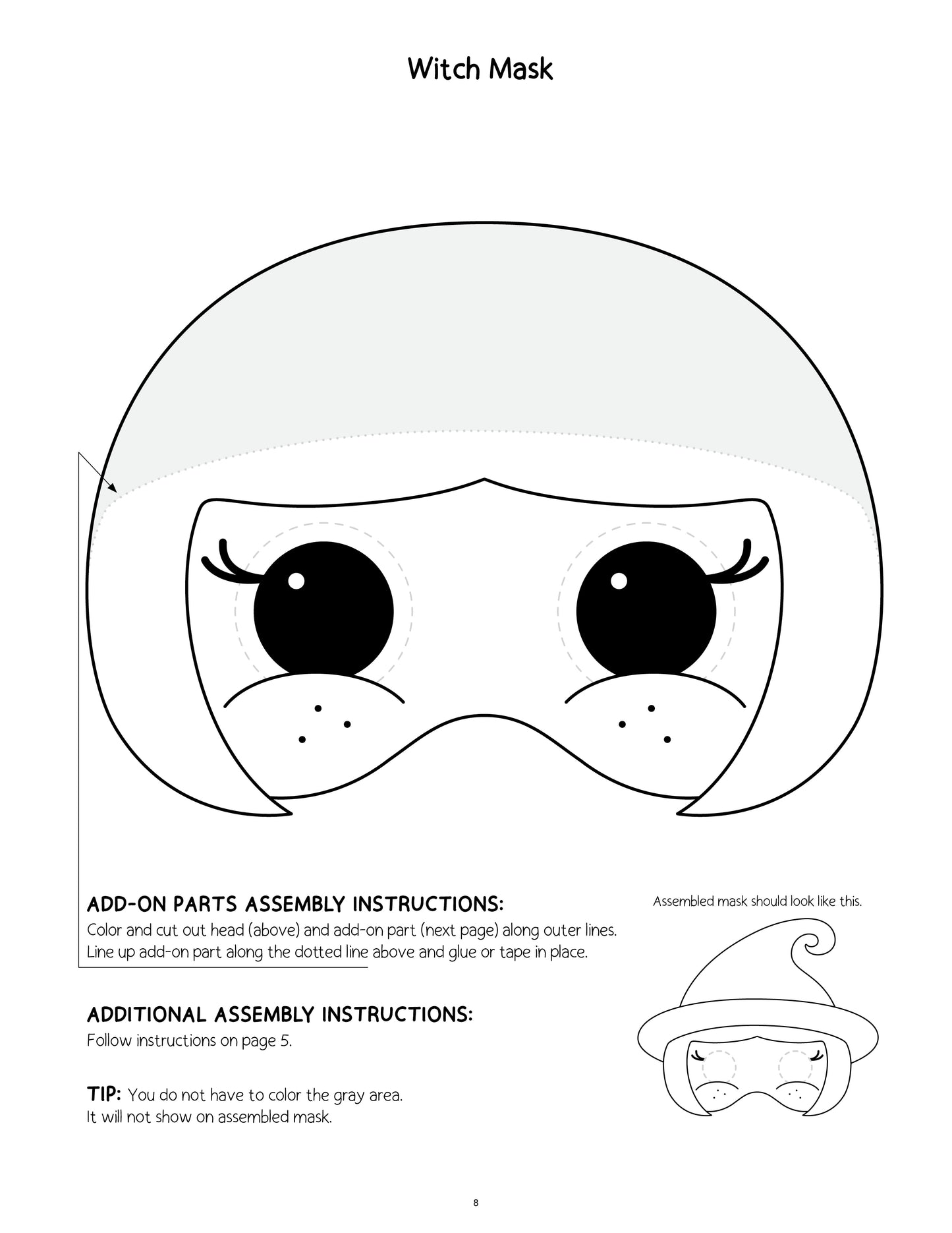 Printable Halloween Mask Making Mania Craft