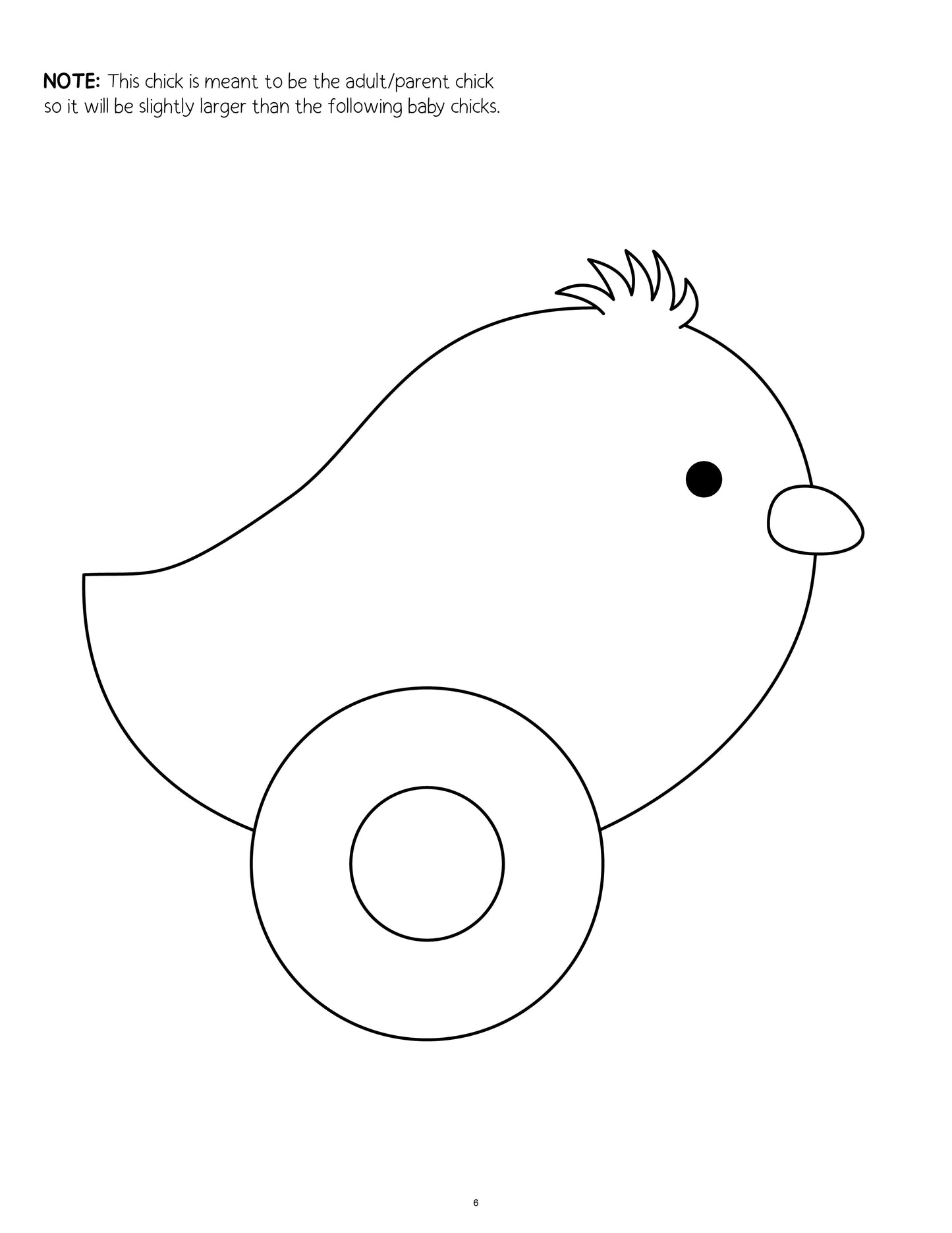 Printable Chicks in a Row Garland Craft for Kids