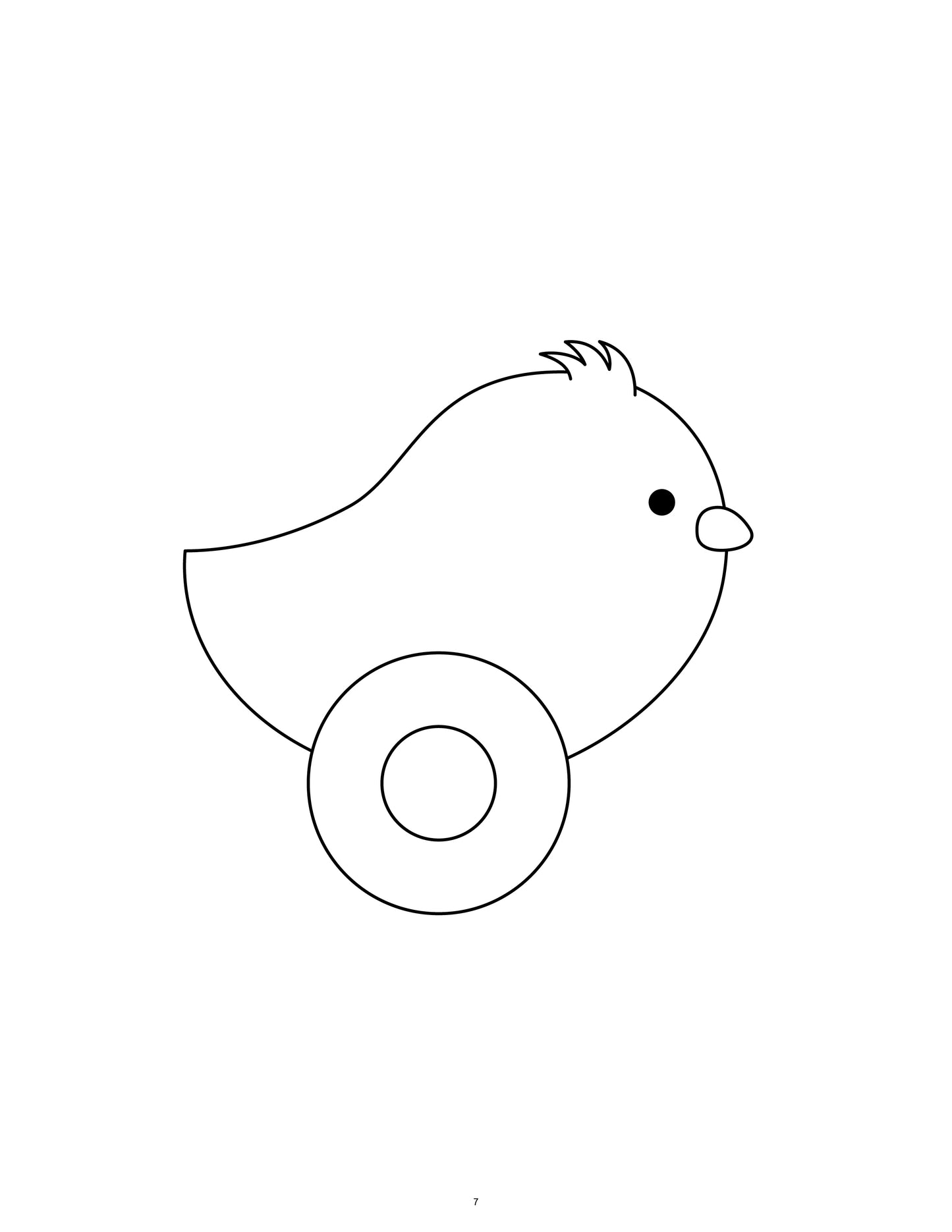 Printable Chicks in a Row Garland Craft for Kids