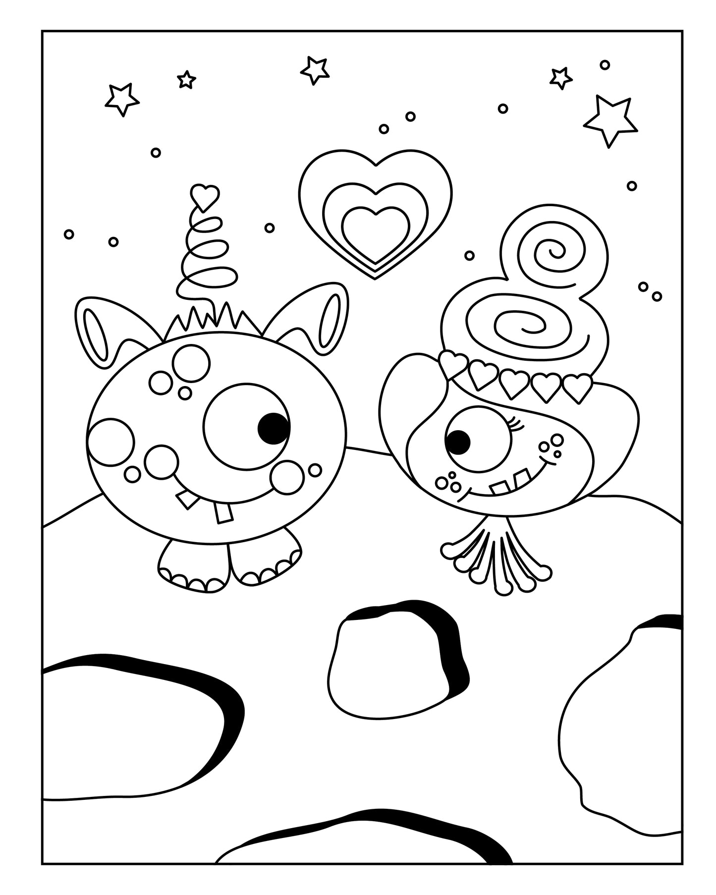 Valentine's Day Coloring Book & Card Making