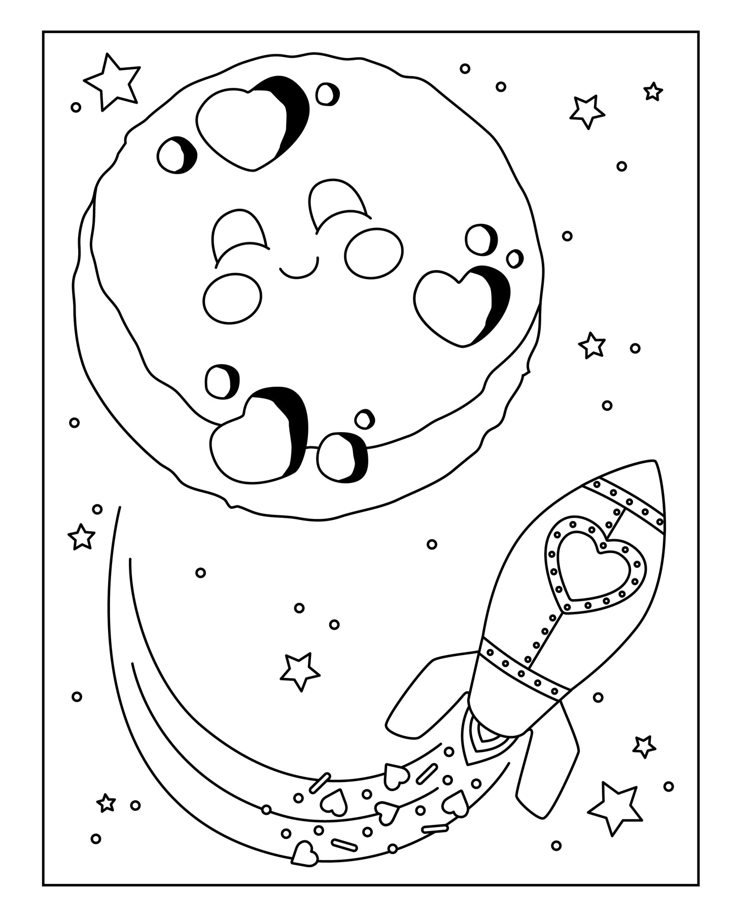 Valentine's Day Coloring Book & Card Making