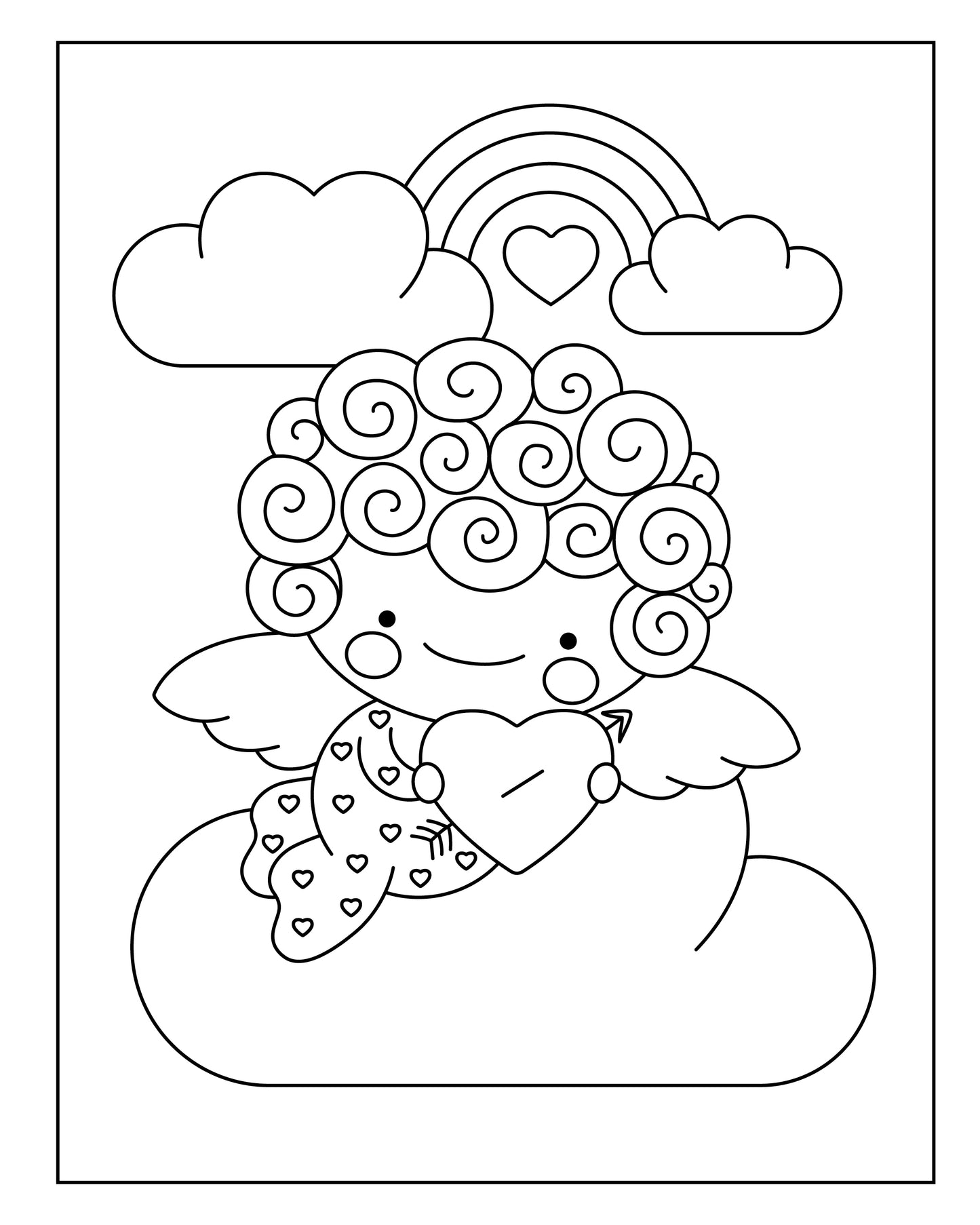 Valentine's Day Coloring Book & Card Making