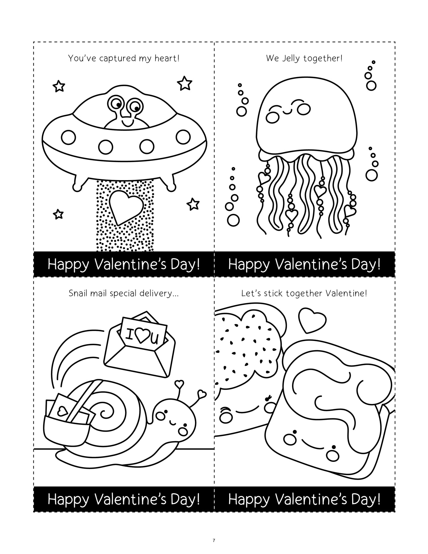 Printable Valentine's Day Card Making Craft for Kids