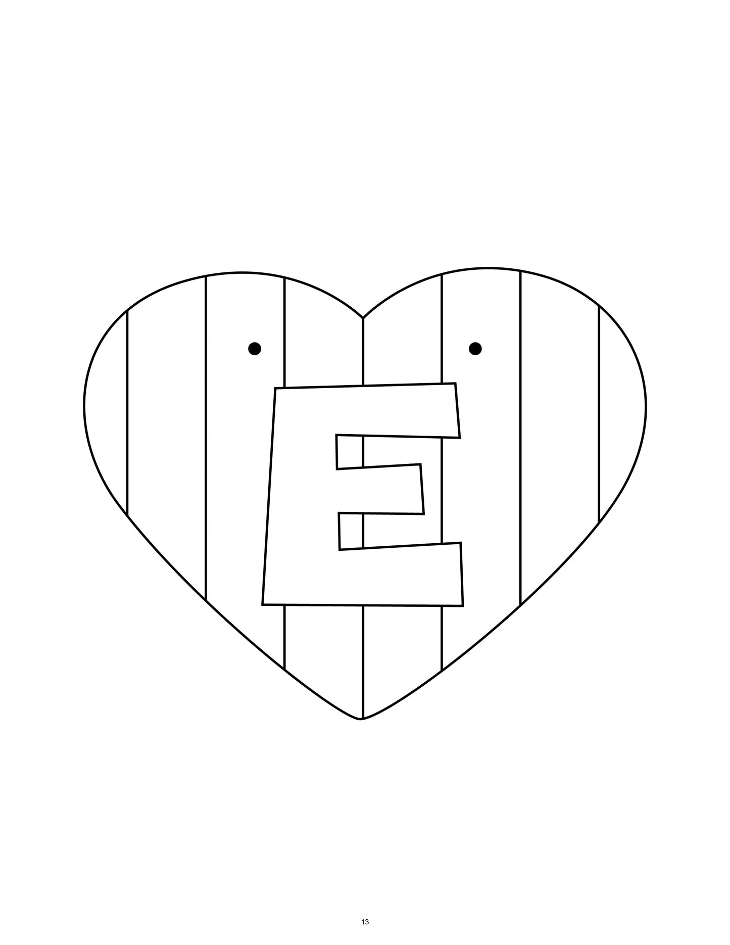 Printable Valentine's Day Heart Garland Craft for Kids