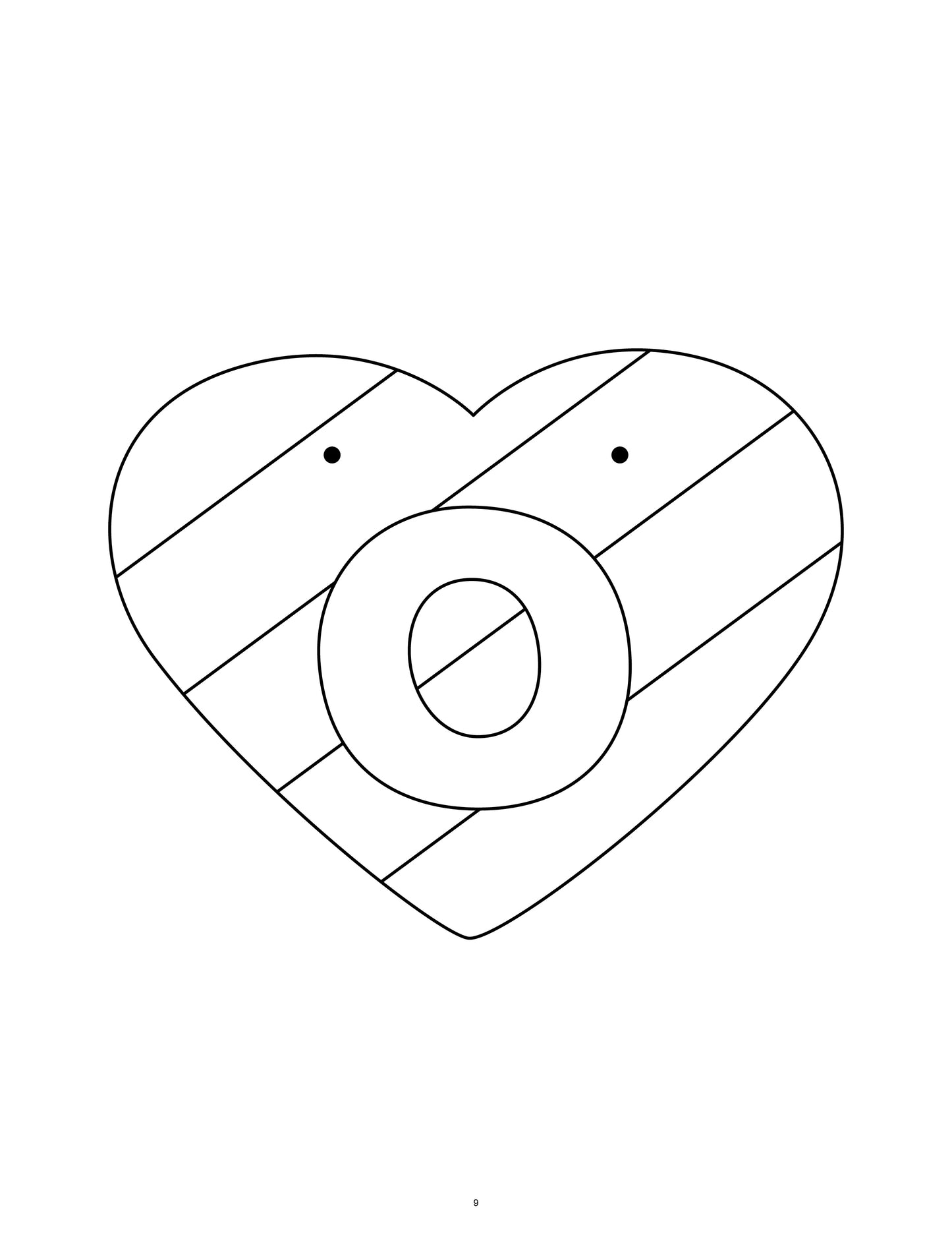 Printable Valentine's Day Heart Garland Craft for Kids