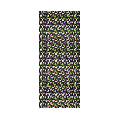 Halloween Frankenstein & Bride Wrapping Paper