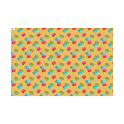 Holiday Gumdrops Sprinkled with Sugar Christmas Wrapping Paper