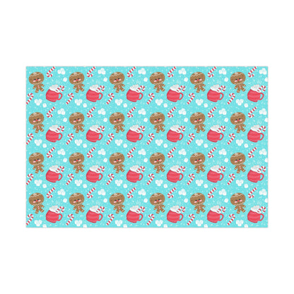 The Gingerbread Man Christmas Wrapping Paper