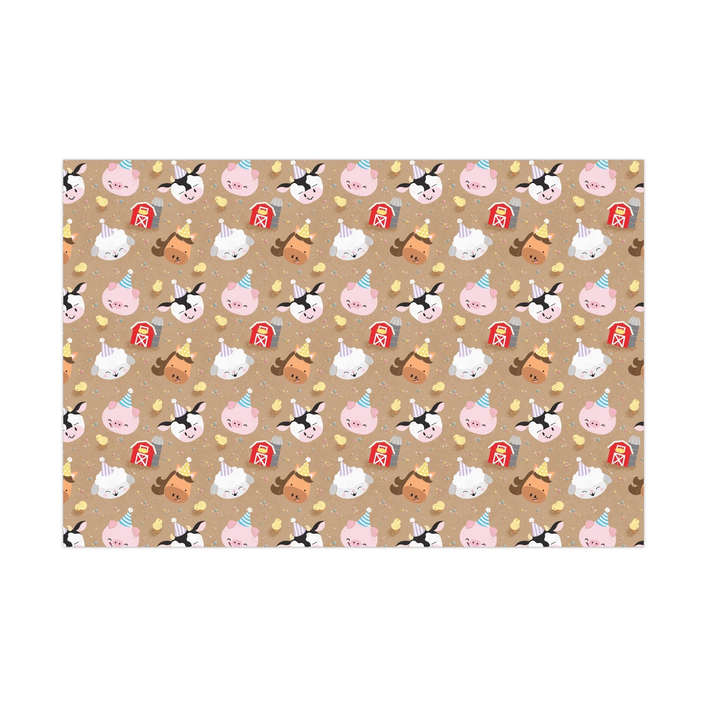 Farm Friends Birthday Party Wrapping Paper
