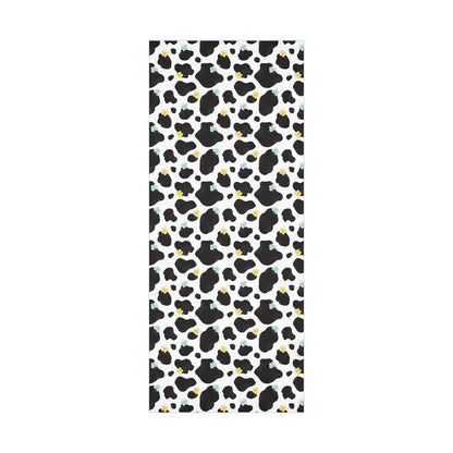 Dairy Cow Print with Butterflies Wrapping Paper
