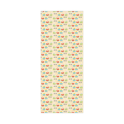 Adorable Race Car Pull Toy Wrapping Paper