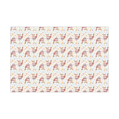 Boho Unicorn & Rainbows Birthday Wrapping Paper