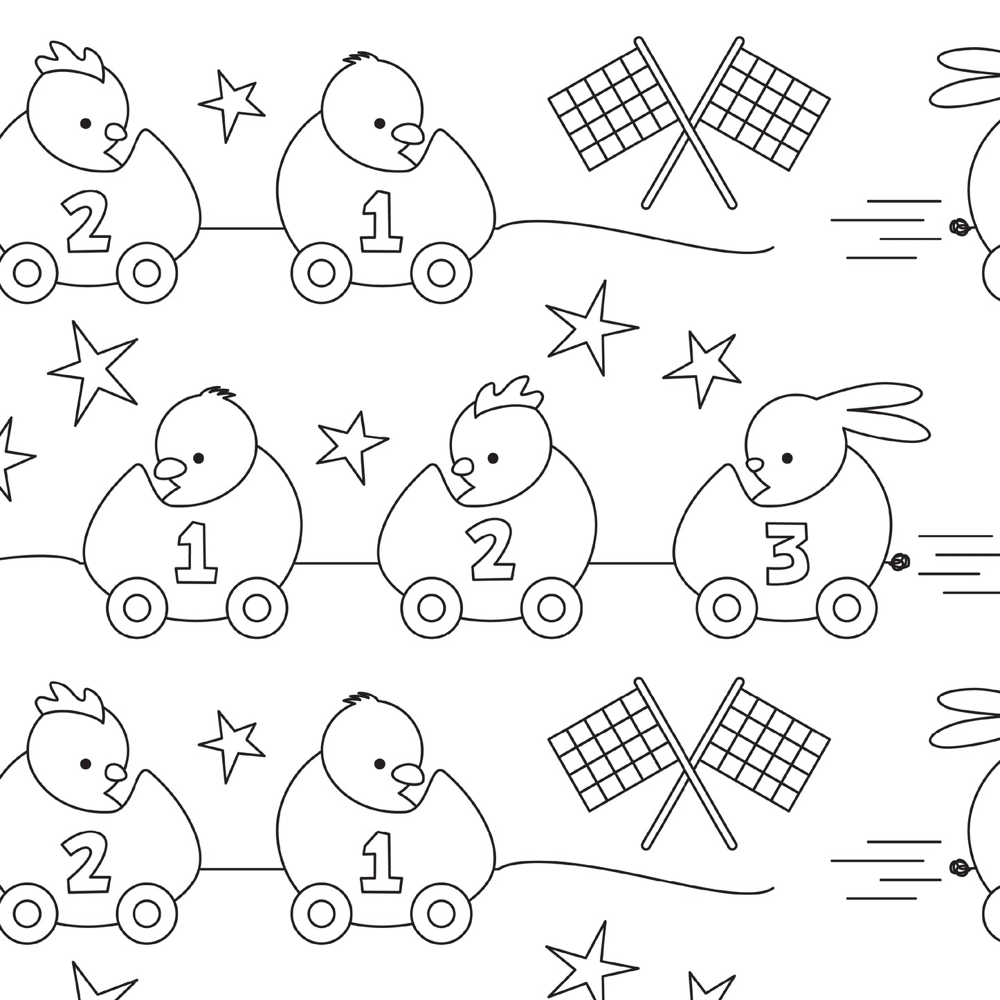 Color-It-Yourself Wrapping Paper, Race Car Pull Toy