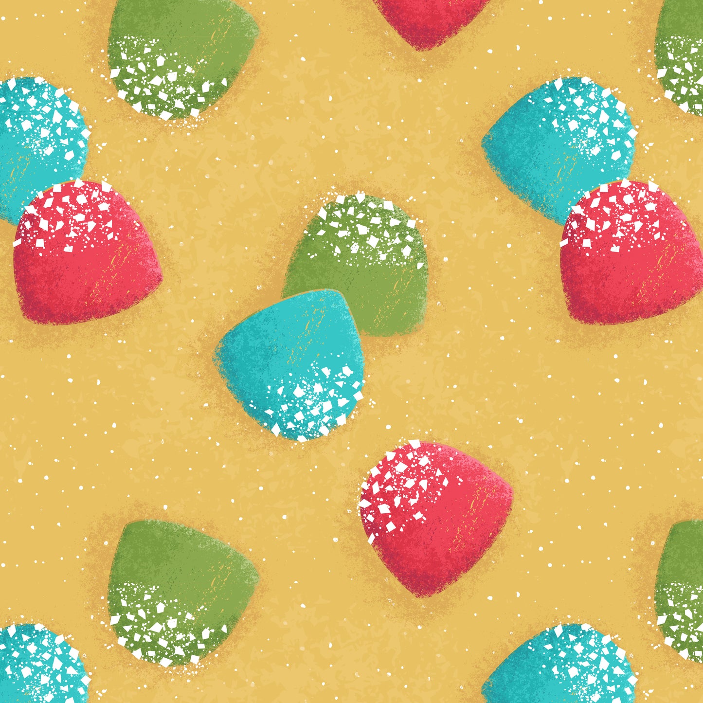Holiday Gumdrops Sprinkled with Sugar Christmas Wrapping Paper