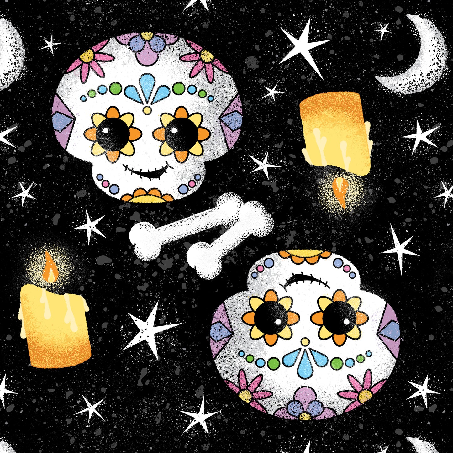 Halloween Day of the Dead Skeleton Wrapping Paper