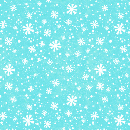 Winter Snow with Snowflakes Christmas Wrapping Paper