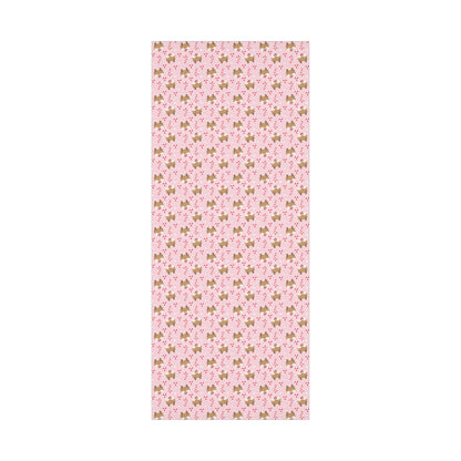 Reindeer & Candy Canes Christmas Wrapping Paper