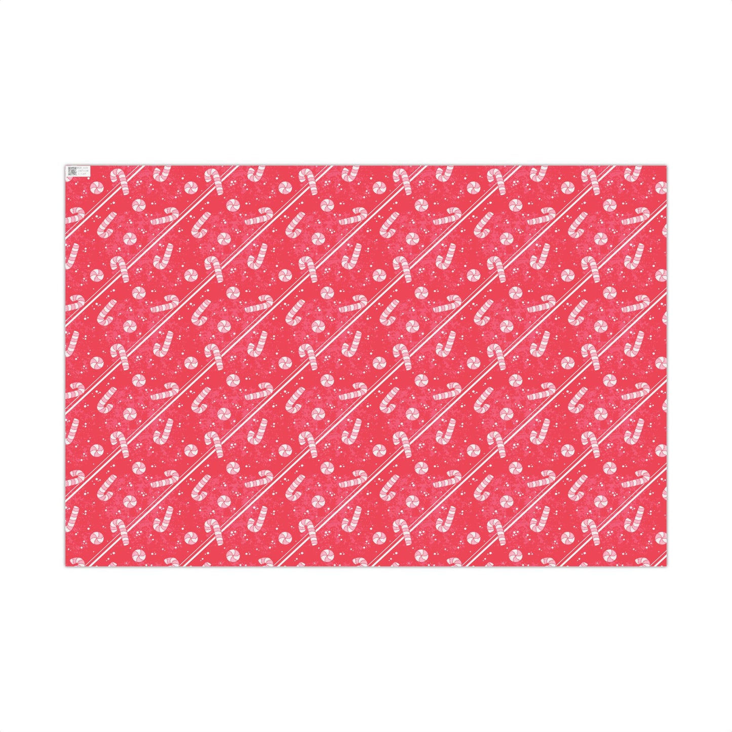 Candy Canes & Peppermints Christmas Wrapping Paper
